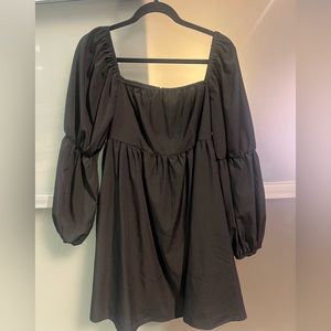 Black baby doll dress